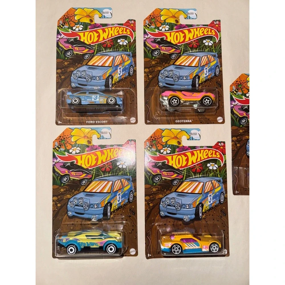 Hot‎ Wheels Spring Series Set 1-5 Ford Escort Geoterra Dimachinni Veloce V1405